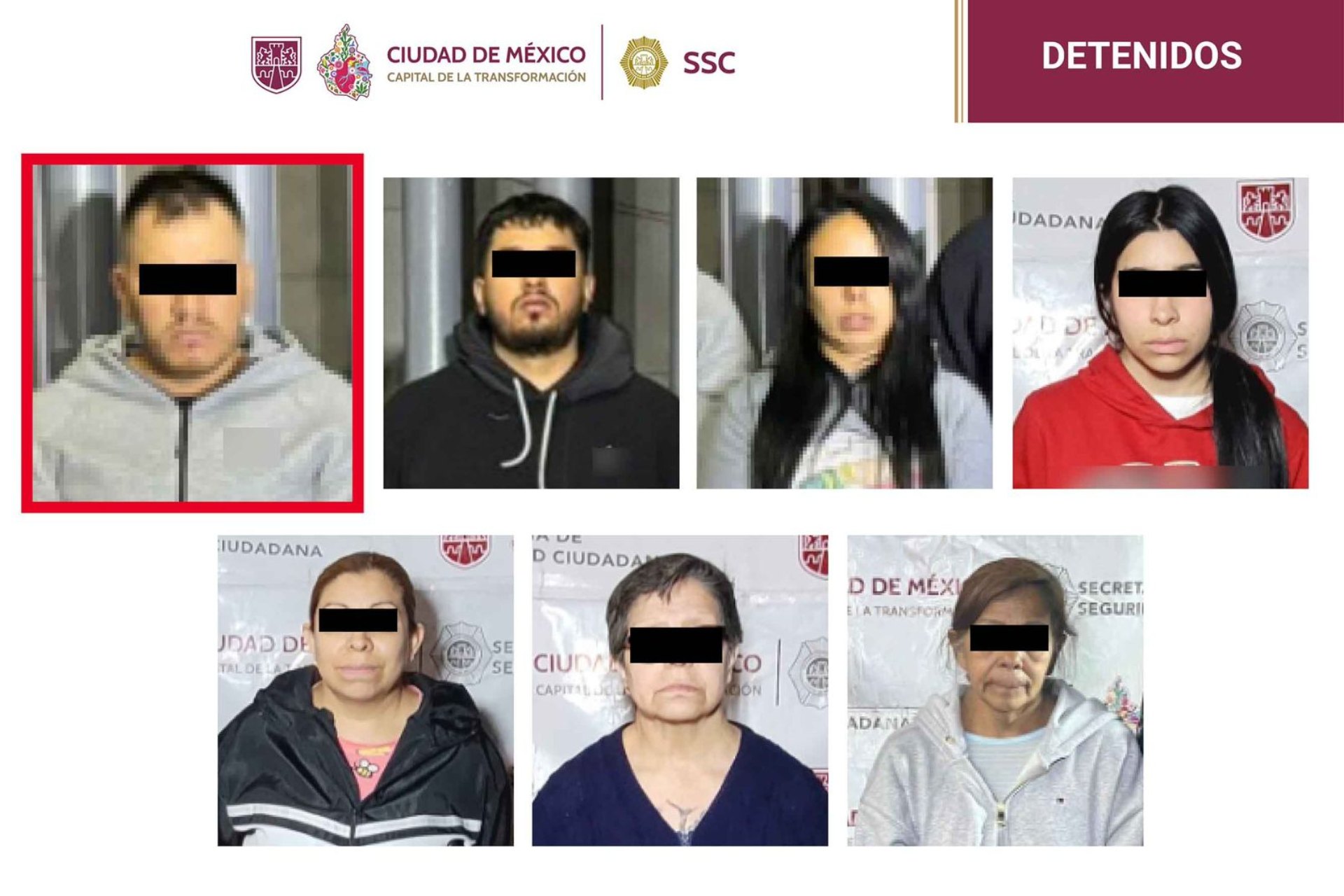 Los arrestos se llevaron a cabo tras cateos simultáneos en la alcaldía Cuauhtémoc, Ciudad de México, y en el municipio de Nezahualcóyotl, Estado de México.