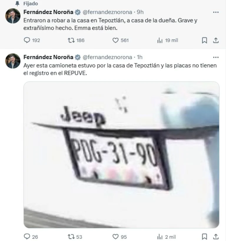 Hasta el momento no se ha informado qué objetos fueron sustraídos ni si el legislador ha presentado una denuncia formal ante las autoridades