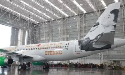 La aeronave, con capacidad para 186 pasajeros, iniciará operaciones este viernes, teniendo como primer destino Ciudad Juárez, lugar natal del intérprete de “Querida”.