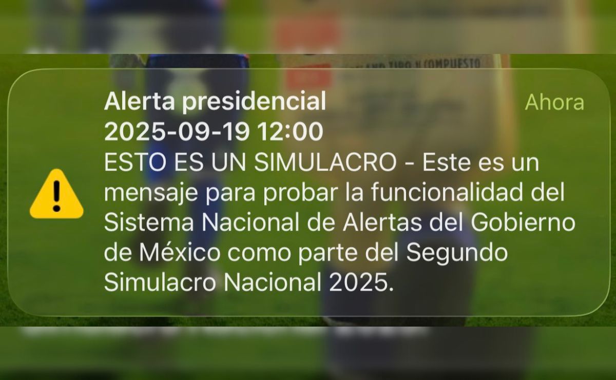 El aviso estuvo acompañado de un sonido de alarma que, para muchos, resultó sorpresivo e incluso alarmante.