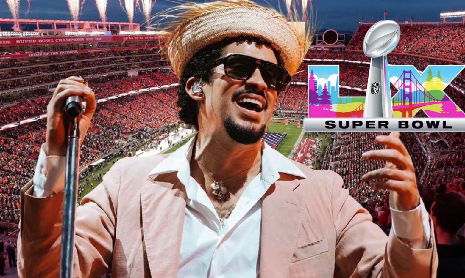 El artista, conocido por su activismo y orgullo cultural, será el primer hombre latino en protagonizar en solitario el espectáculo de medio tiempo del Super Bowl