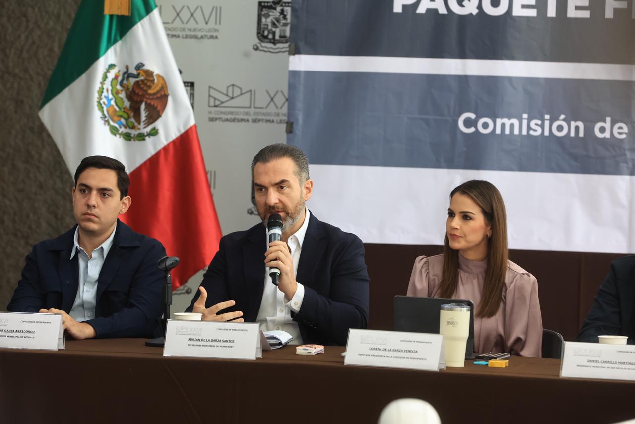 Adrián de la Garza participó este viernes en la nueva dinámica propuesta por los legisladores locales para establecer los requerimientos que tiene cada ciudad de la zona conurbada dentro del Presupuesto Estatal para el 2026.