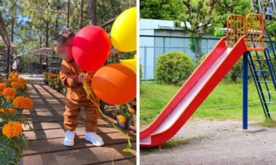 Según la versión de la madre, el niño se atoró con los cordones de su uniforme al lanzarse por una resbaladilla. Presuntamente, estuvo más de dos minutos pataleando y manoteando sin que nadie lo auxiliara