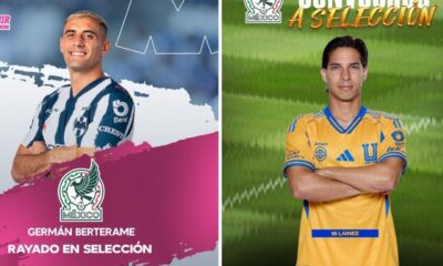 A pesar del buen momento de los equipos de Monterrey, únicamente Diego Lainez de Tigres y Germán Berterame de Rayados fueron convocados por Javier Aguirre