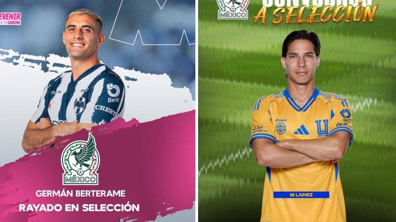 A pesar del buen momento de los equipos de Monterrey, únicamente Diego Lainez de Tigres y Germán Berterame de Rayados fueron convocados por Javier Aguirre