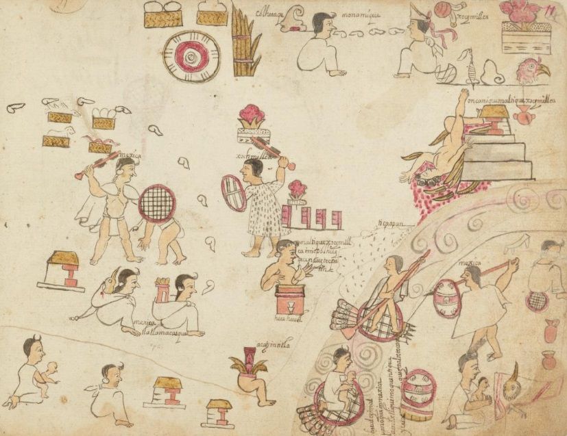 Sus imágenes, sin texto en español, representan una valiosa fusión entre el arte indígena y las técnicas introducidas por los conquistadores.