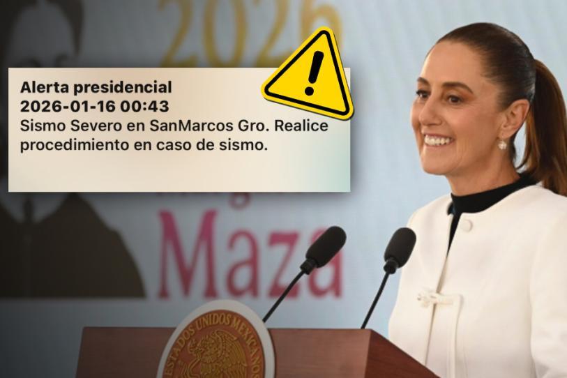 Durante su conferencia matutina desde Ecatepec, la mandataria explicó que se trata de una alerta de Protección Civil