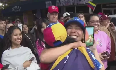 En Santiago de Chile, miles de venezolanos se congregaron en el Parque Almagro y en la zona conocida como “Little Caracas”, donde ondearon banderas, cantaron y lloraron de emoción