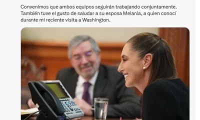 La presidenta también mencionó que el diálogo se dio en un contexto de tensiones entre México y Estados Unidos por temas de comercio y seguridad