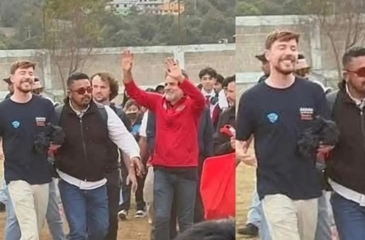 La visita se dio poco después de que Derbez participara en un video de MrBeast, en el que el creador de contenido reunió a 30 celebridades con el objetivo de donar un millón de dólares a una fundación