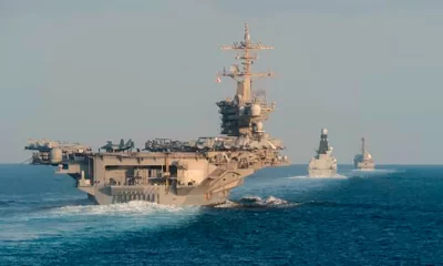 El despliegue militar incluye el portaaviones USS Gerald R. Ford rumbo al estrecho de Gibraltar para unirse al USS Abraham Lincoln ya estacionado en la región, además de decenas de aviones cisterna y más de 50 aeronaves