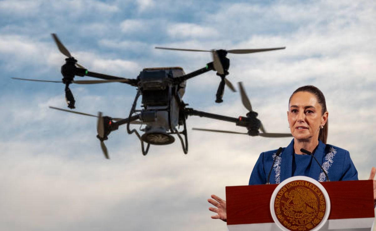 “No tenemos ninguna información sobre el uso de drones en la frontera. Se va a investigar por qué se tomó esa decisión”, declaró Sheinbaum