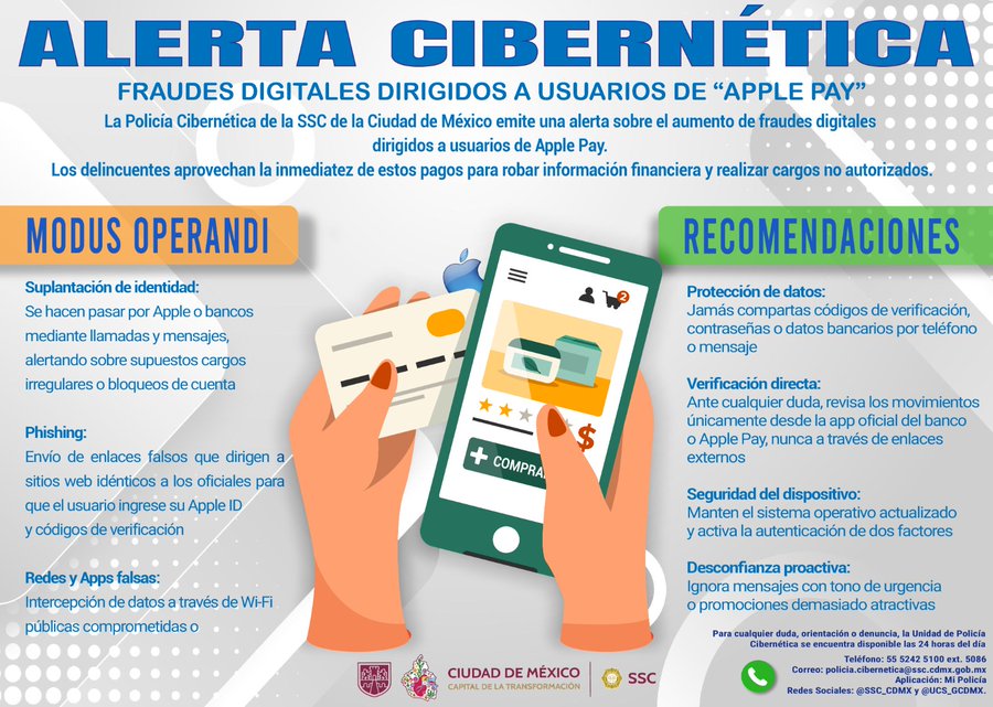 La Policía Cibernética recomienda no compartir códigos de verificación ni contraseñas y verificar cualquier movimiento en aplicaciones oficiales