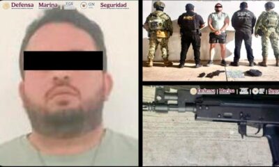 Durante su captura le aseguraron 55 dosis de cristal, un arma de fuego larga, dos cargadores, dos teléfonos celulares y un vehículo