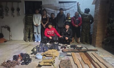 Las ocho personas fueron puestas a disposición de la autoridad competente para integrar la carpeta de investigación correspondiente