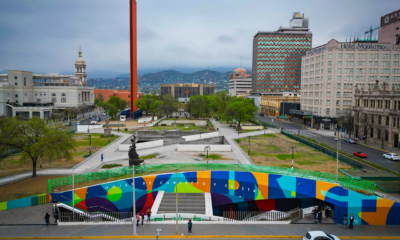 La obra inaugural fue realizada por el colectivo internacional Boa Mistura, que transformó por completo la estación con una intervención de aproximadamente 600 metros cuadrados.