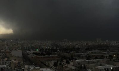 En el barrio de Shahran, enormes columnas de humo negro se elevaban mientras vehículos calcinados evidenciaban la magnitud del incendio.