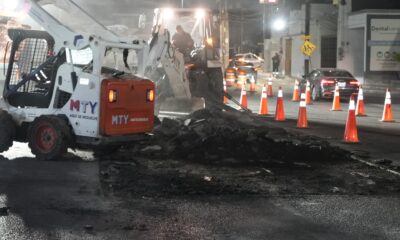 En las labores participaron 75 elementos de la Dirección General Operativa con maquinaria ligera y pesada en cinco puntos distintos.