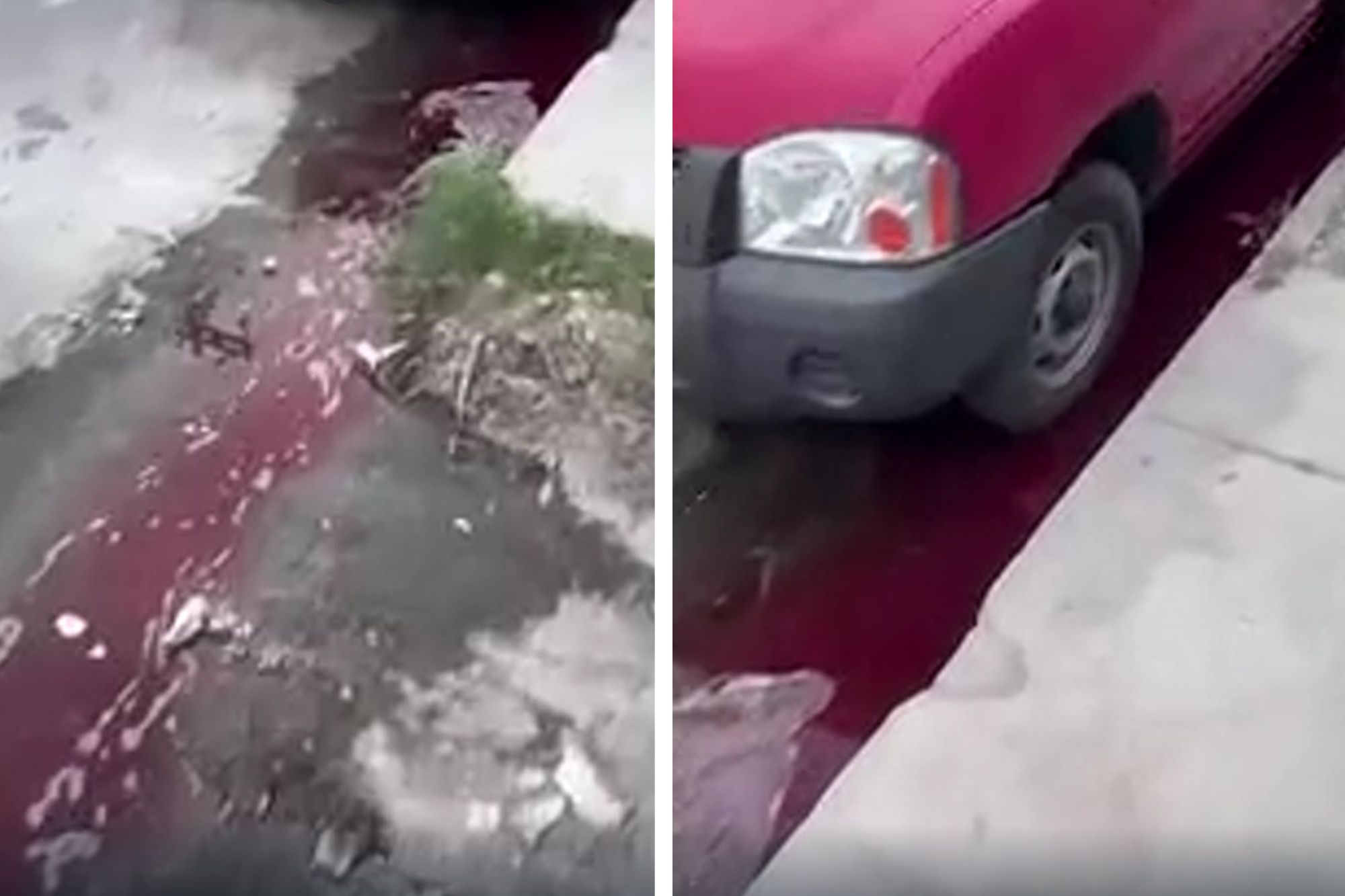 . De acuerdo con los reportes, en la banqueta y parte de la carpeta asfáltica se observaron manchas que aparentemente serían sangre humana.