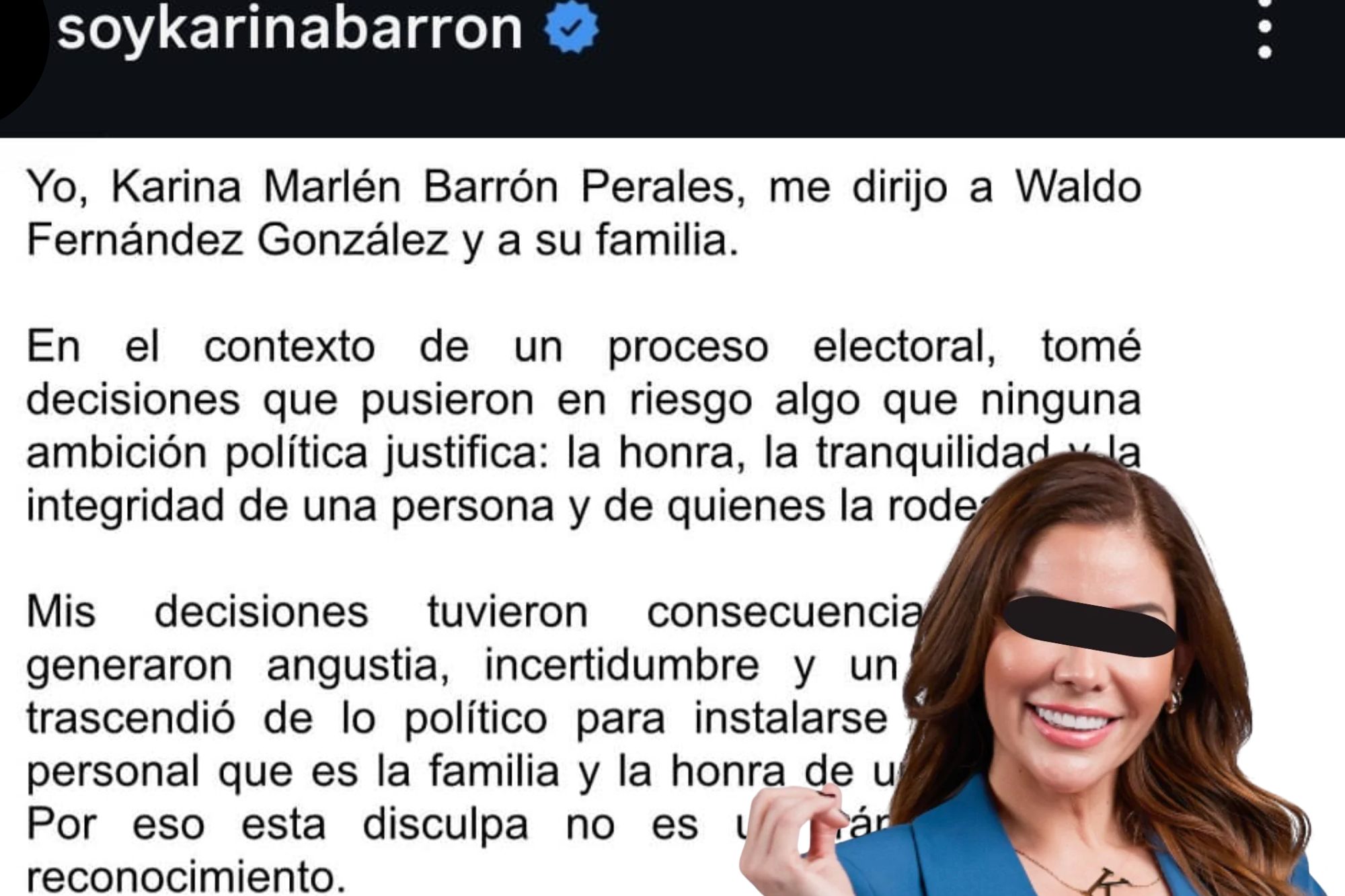 Barrón ofreció disculpas públicas y deberá pagar, en conjunto, una reparación del daño por 3.2 millones de pesos.