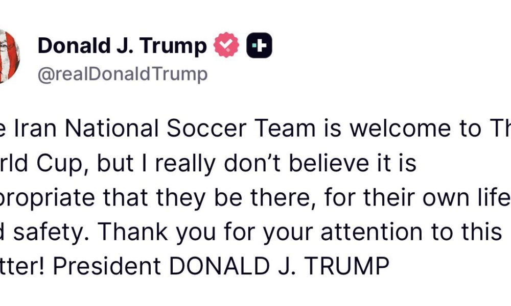 El ministro de Deportes de Irán, Ahman Donyamali, declaró que actualmente no existen condiciones para que su país compita en el Mundial.