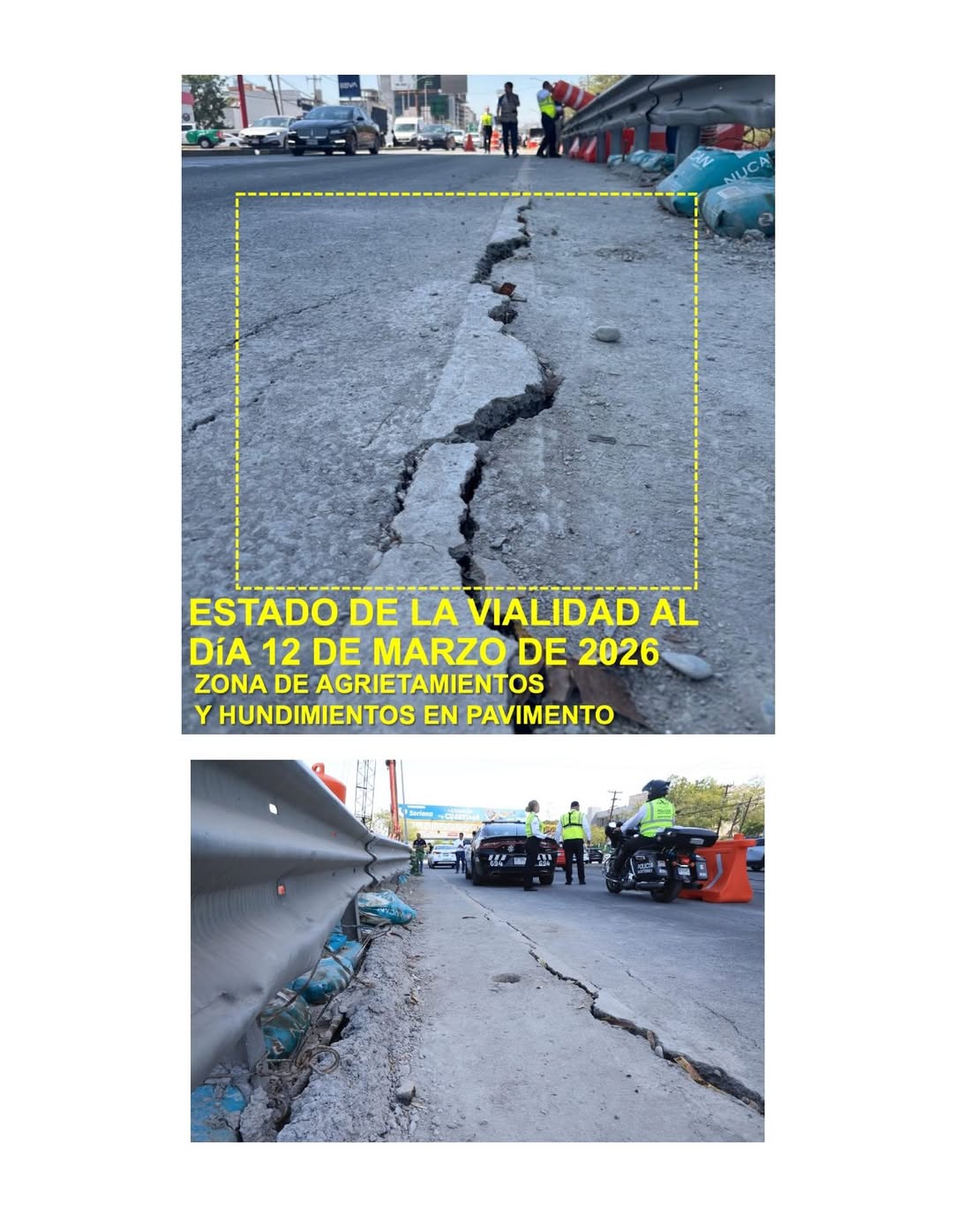 De acuerdo con el municipio, el problema se originó por trabajos relacionados con la construcción de la Línea 4 de Metrorrey, obra a cargo del Gobierno estatal y de la empresa Magna.