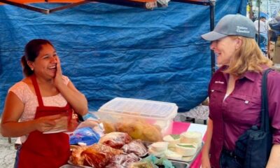 Pese a estas denuncias, la también exfuncionaria destacó la cercanía con la ciudadanía durante su visita, en la que convivió con comerciantes y familias de la zona