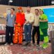 La visita de los actores forma parte de una gira promocional en el país, con participaciones en programas como “Venga la Alegría”.