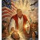 La imagen surgió en medio de tensiones con el Papa León XIV, a quien Trump había criticado horas antes.