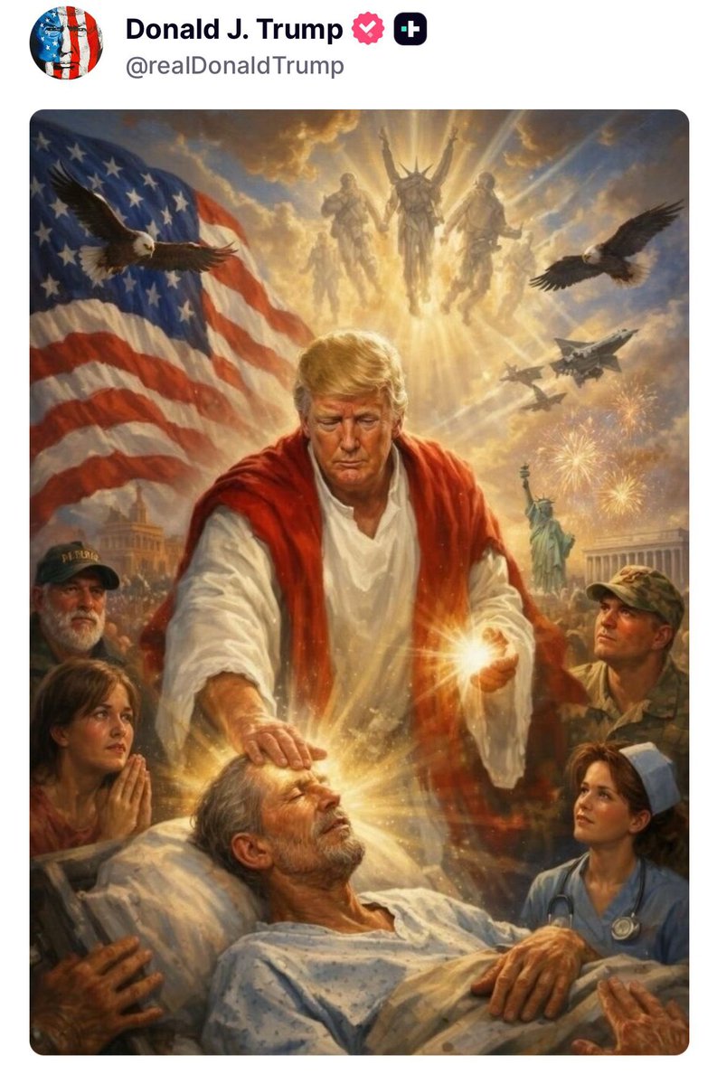 La imagen surgió en medio de tensiones con el Papa León XIV, a quien Trump había criticado horas antes.