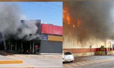 De acuerdo con informes preliminares, tiendas de autoservicio y supermercados fueron incendiados en la cabecera municipal de Tecuala, mientras que en carreteras federales se reportó la quema de vehículos para bloquear la circulación.