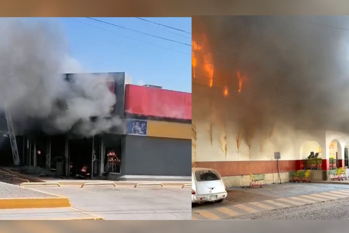 De acuerdo con informes preliminares, tiendas de autoservicio y supermercados fueron incendiados en la cabecera municipal de Tecuala, mientras que en carreteras federales se reportó la quema de vehículos para bloquear la circulación.
