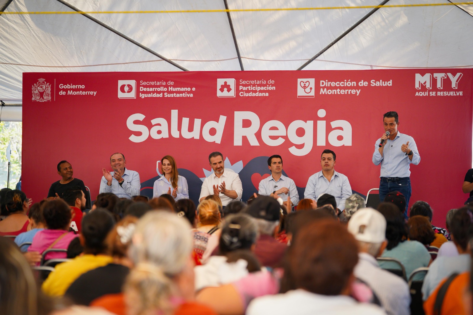 “Tener acceso a la salud es fundamental para la vida, para estar tranquilos y ser felices”, expresó De la Garza durante el evento.