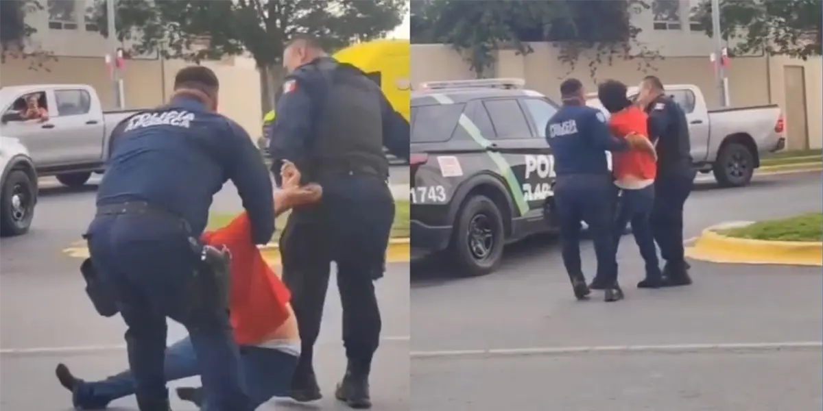 Durante la huida, el joven pidió ayuda y lanzó acusaciones contra los agentes frente a conductores y peatones que presenciaron la movilización policiaca.