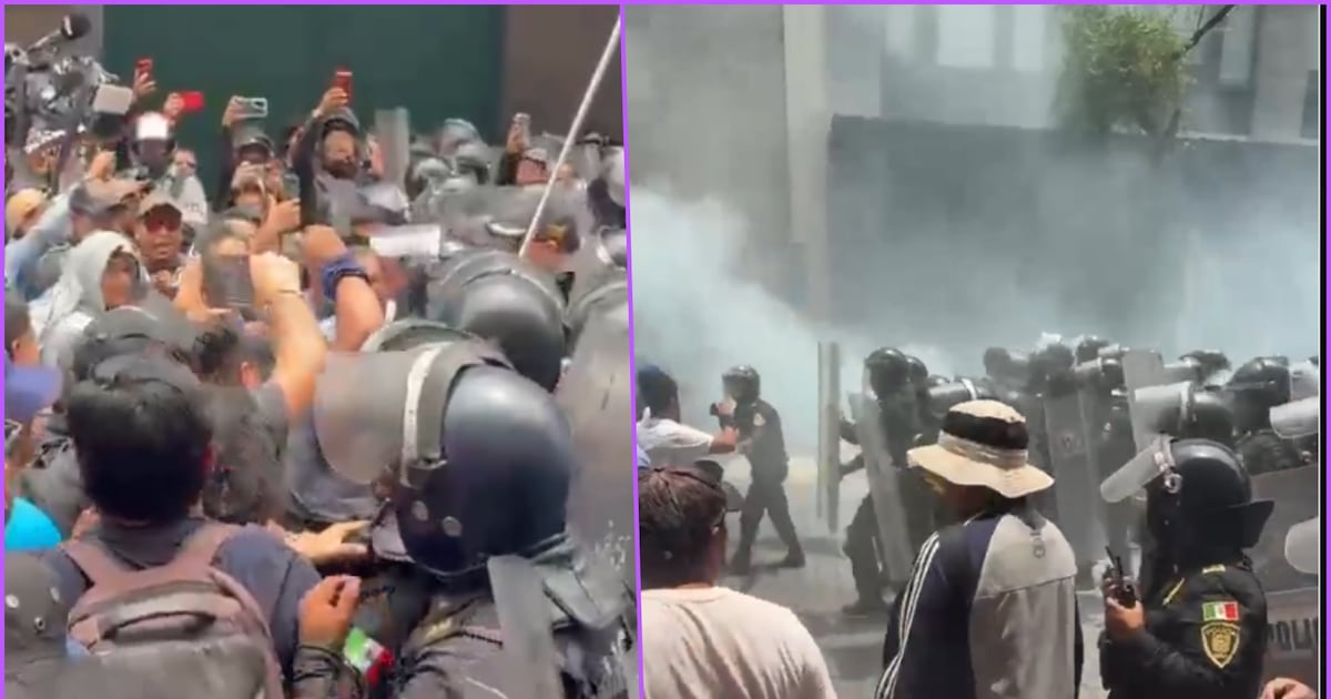 Durante la protesta, los maestros lanzaron consignas contra el Gobierno federal y acusaron represión por parte de las autoridades. Integrantes del movimiento señalaron que únicamente buscaban llegar al Zócalo para realizar un mitin y reprocharon el uso de la fuerza.