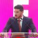 El líder de la Sección 50, Juan José Gutiérrez, aprovechó el evento para exigir mejores condiciones para maestros jubilados y pensionados.