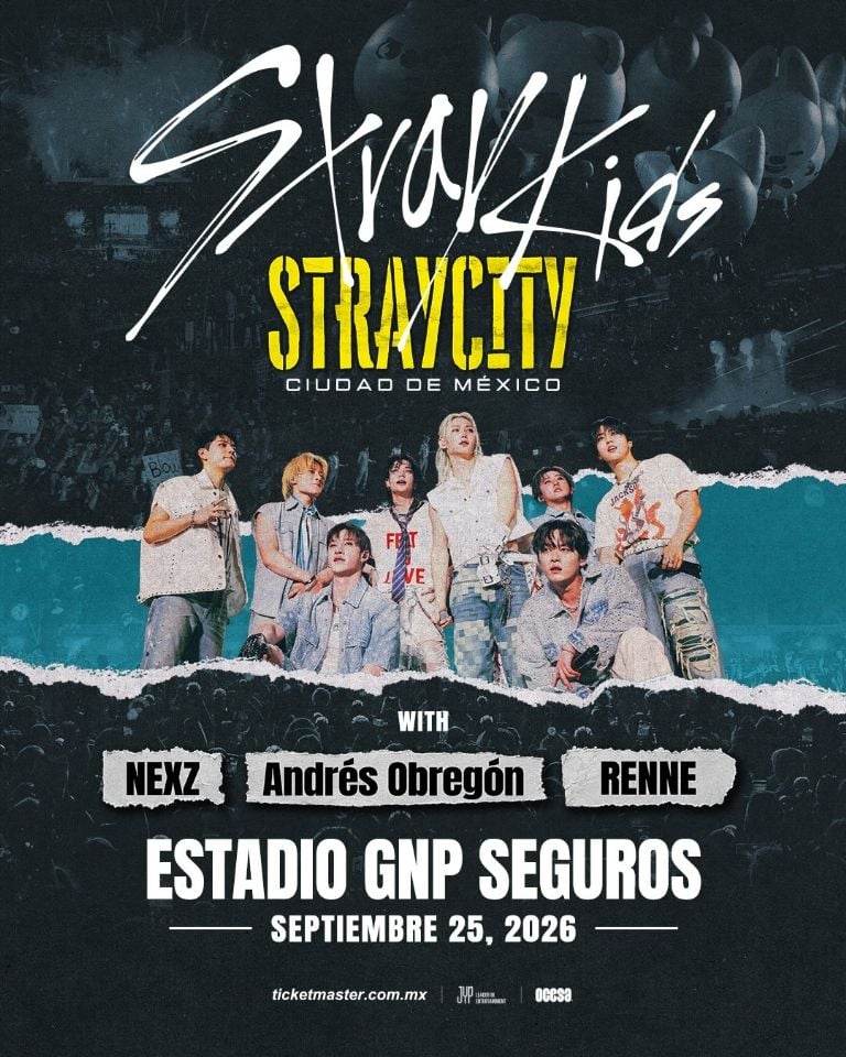 STRAYCITY será un festival especial diseñado por el propio equipo de Stray Kids y contará también con presentaciones de NEXT, Andrés Obregón y Renee.
