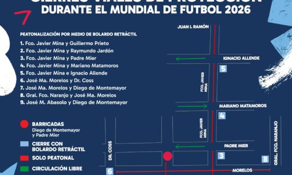 Según el plan, durante viernes, sábado y domingo se implementarán los Cierres viales Tipo B, que durará 16 horas diarias de las 2:00 de la tarde a las 6:00 de la mañana del día siguiente.