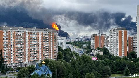 La instalación atacada es responsable de producir más de un tercio del combustible que abastece a la región de la capital rusa.
