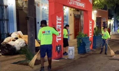 Tan solo este domingo, tras la concentración de aficionados en el Regio Fest, organizado por el municipio para transmitir los partidos del Mundial, fueron retiradas 10.5 toneladas de residuos del Centro de Monterrey.