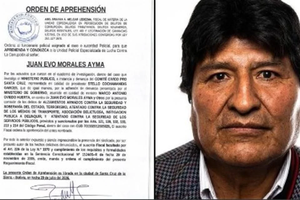 La nueva orden se suma a la girada anteriormente por un tribunal de Tarija, donde Morales fue declarado en rebeldía al no presentarse al inicio de un juicio por presunta trata agravada de personas.