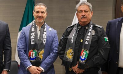 Durante la ceremonia, Adrián de la Garza atribuyó el reconocimiento al trabajo conjunto entre las corporaciones de seguridad y la ciudadanía.