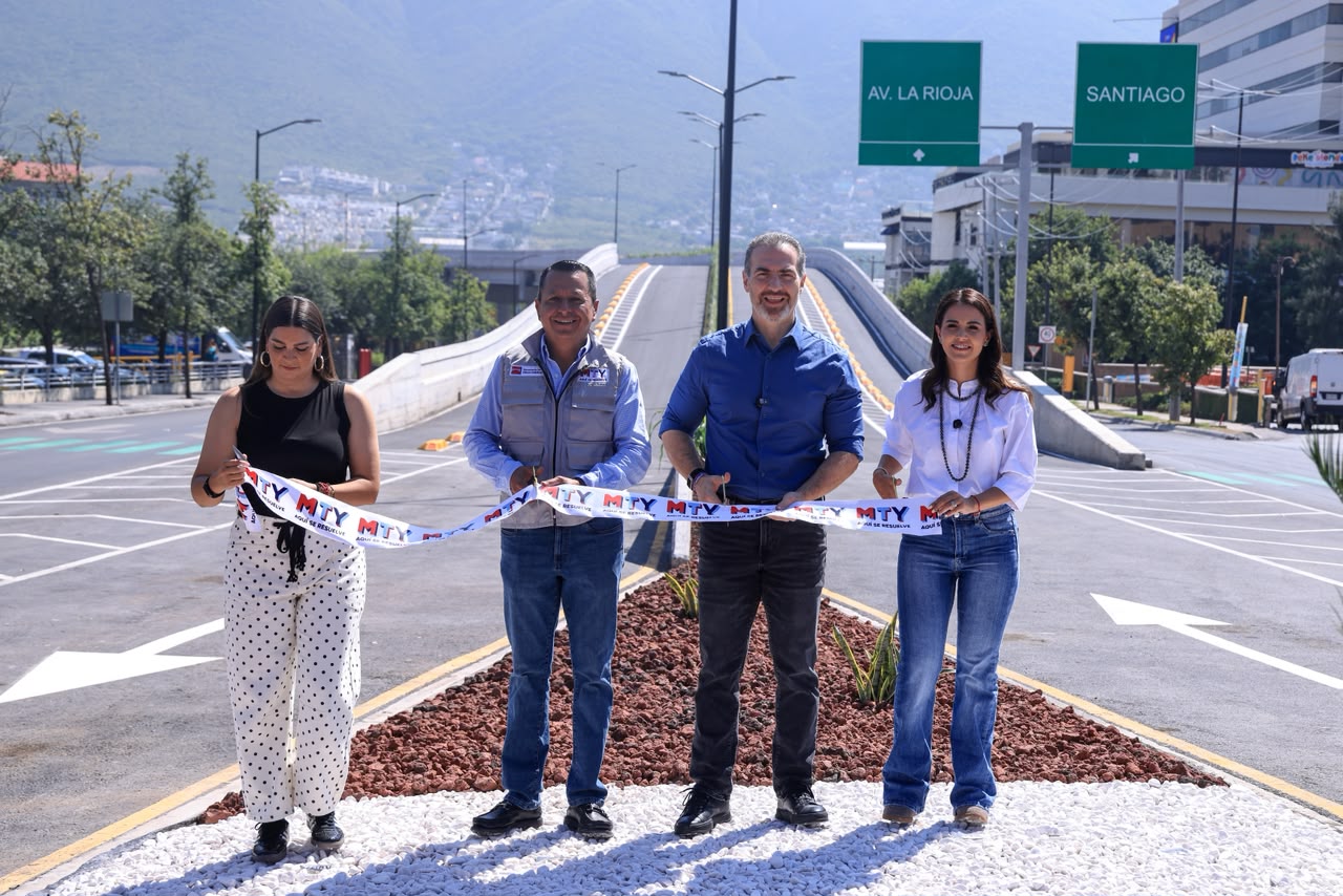 El puente La Rioja tiene una longitud de 420 metros, un carril por sentido, acotamientos, cruces peatonales y ciclistas, 34 luminarias, jardineras y un paradero de transporte urbano sobre la Carretera Nacional.