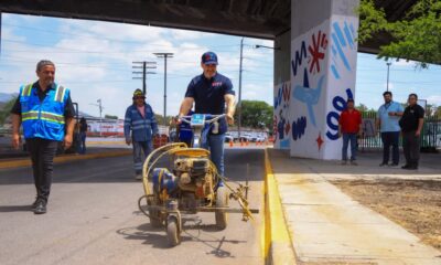 Personal de la Secretaría de Servicios Públicos realizó labores de bacheo, poda de árboles, retiro de basura, deshierbe y mantenimiento del alumbrado.
