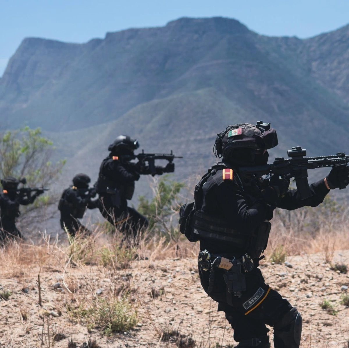 El despliegue de seguridad se realizó con apoyo de personal de la Secretaría de la Defensa Nacional, mientras que elementos de la División de Control Territorial reforzaron la vigilancia en el corredor carretero.