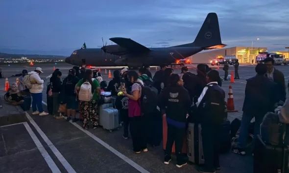La aeronave empleada para el traslado formó parte de las operaciones mediante las cuales México envió ayuda humanitaria a Colombia tras el movimiento telúrico.