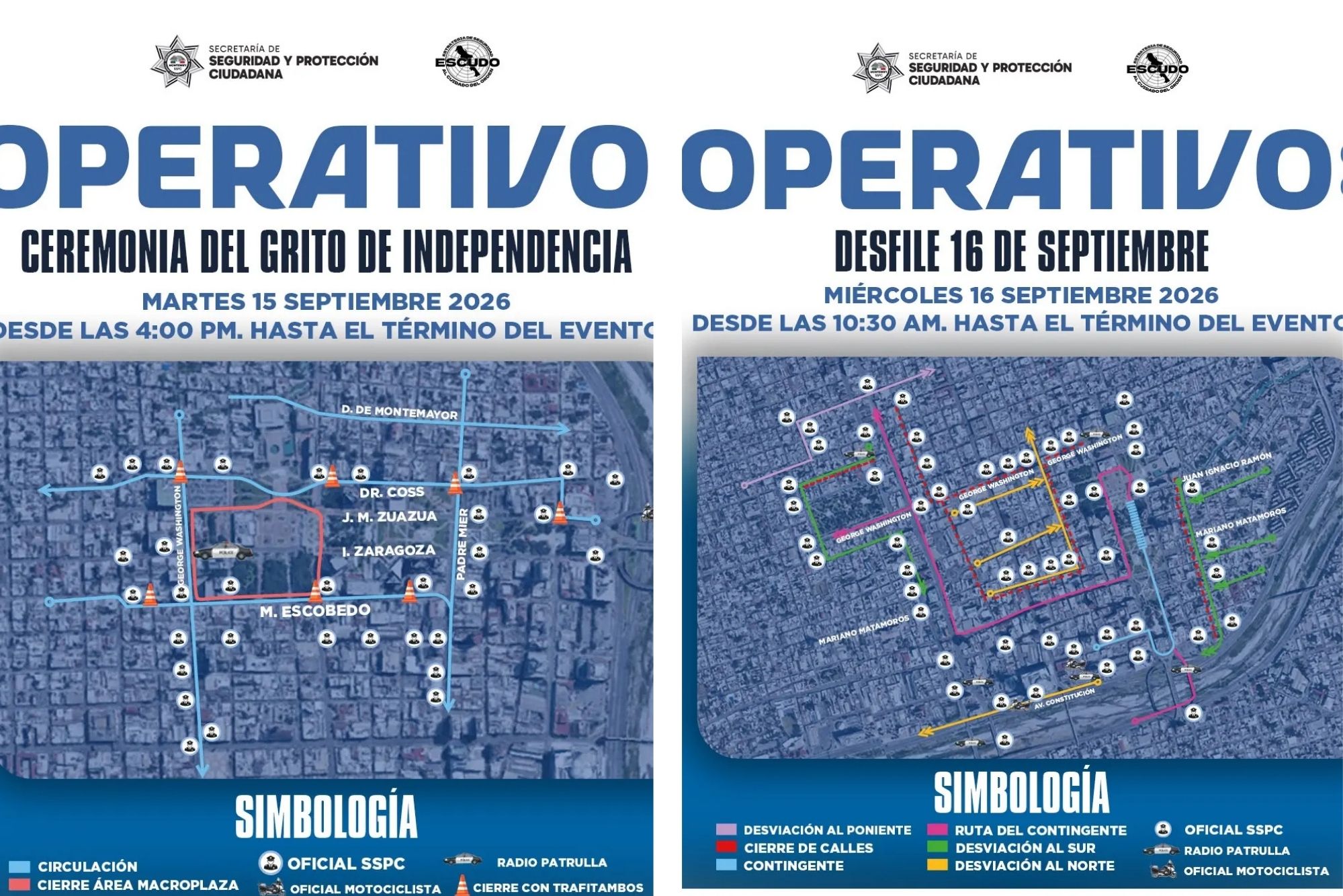 Los accesos desde Constitución hacia la Macroplaza permanecerán cerrados en Zuazua y Doctor Coss.