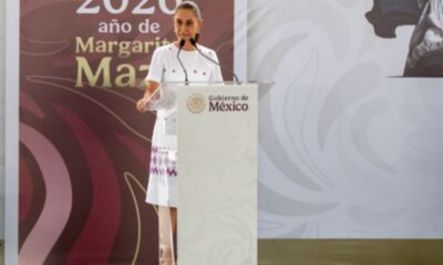 En materia educativa, la presidenta informó que más de ocho millones de estudiantes del país recibieron apoyos para útiles escolares, de los cuales más de 357 mil corresponden a Nuevo León