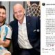 El dirigente de la FIFA señaló además que Messi consiguió establecer una marca histórica al convertirse en el futbolista con más partidos disputados en la historia de las Copas del Mundo