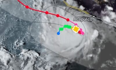 Polo alcanzó vientos máximos sostenidos de hasta 285 kilómetros por hora durante el martes, de acuerdo con el Centro Nacional de Huracanes, que posteriormente reportó 270 km/h